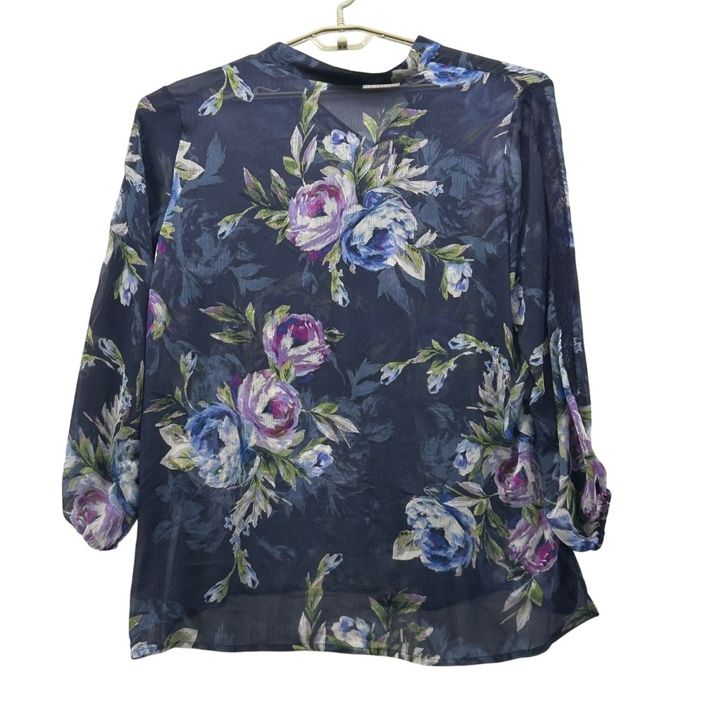 Susan Graver Fairy‎ Top 2x Blue - Picture 2 of 16